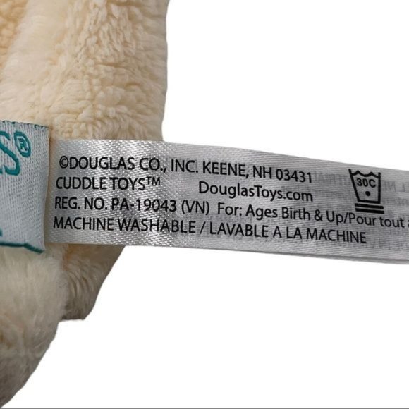 Douglas Baby Giraffe Plush Teething Ring Lovey Security Blanket - Picture 8 of 9